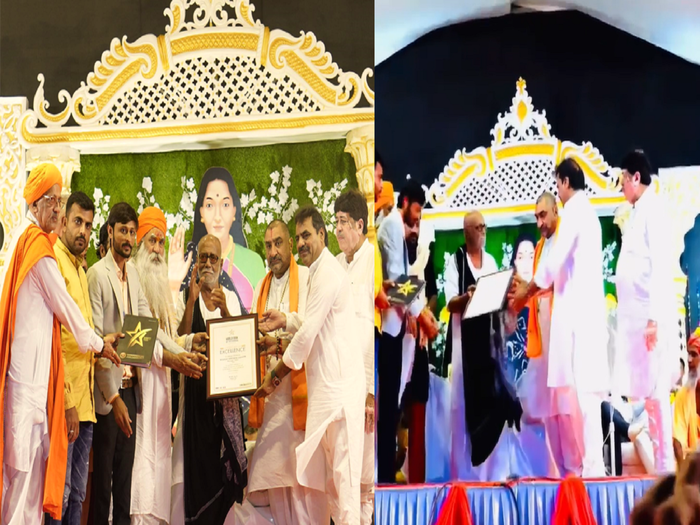 Mayabhai Ahirને World Book Of Recordsમાં મળ્યું સ્થાન, મોરારિ બાપુના આશીર્વાદ લઈ સ્વીકાર્યું સન્માન - mayabhai ahir secured place in world book of records