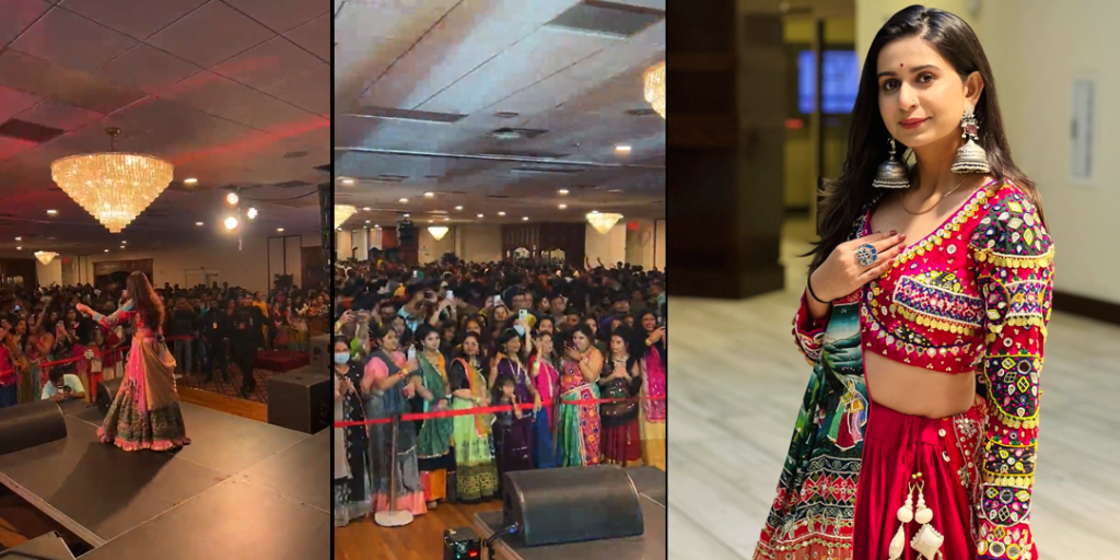 Kinjal Dave, બોસ્ટનમાં ગુજરાતી લોકગાયિકા Kinjal Daveએ બોલાવી જોરદાર રમઝટ, ગરબાં રમવા માટે ઉમટી ચિક્કાર ભીડ - kinjal dave performed live in boston crowd of huge people gathered