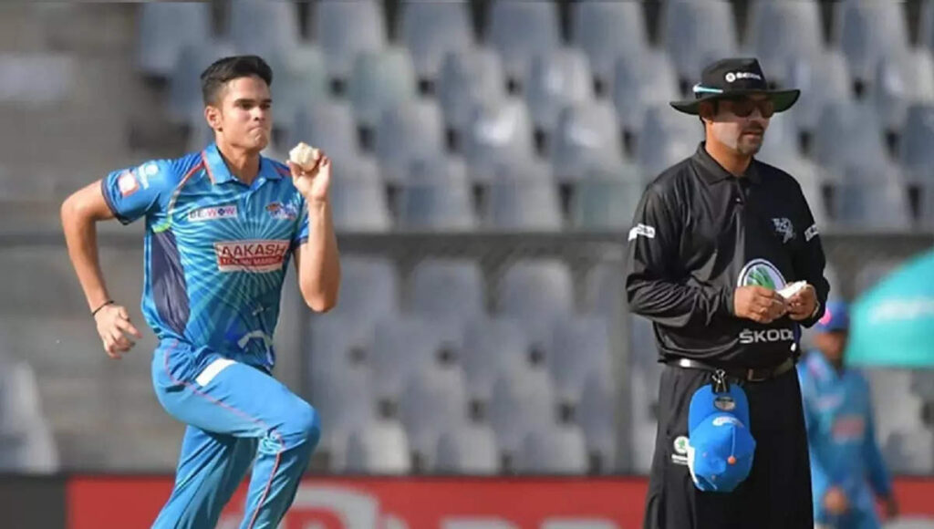 arjun tendulkar, સૈયદ મુશ્તાક અલી ટ્રોફીઃ અર્જુન તેંડુલકરનો તરખાટ, હૈદરાબાદ સામે કર્યો ઘાતક બોલિંગ સ્પેલ - syed mushtaq ali trophy 2022 arjun tendulkar rattles hyderabad picks up 4 wickets