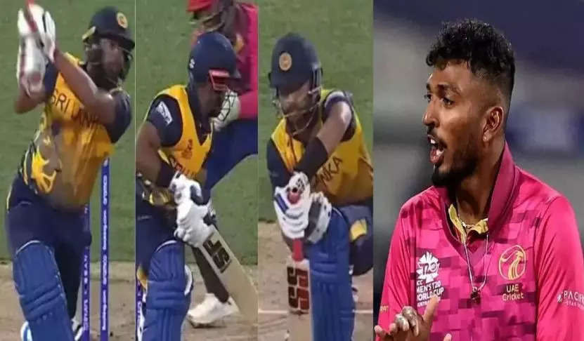 karthik meiyappan, T20 વર્લ્ડ કપઃ UAEના બોલરે શ્રીલંકા સામે લીધી હેટ્રિક, ભારત સાથે છે ખાસ કનેક્શન - uaes karthik meiyappan takes first hat trick of t20 world cup 2022 against sri lanka