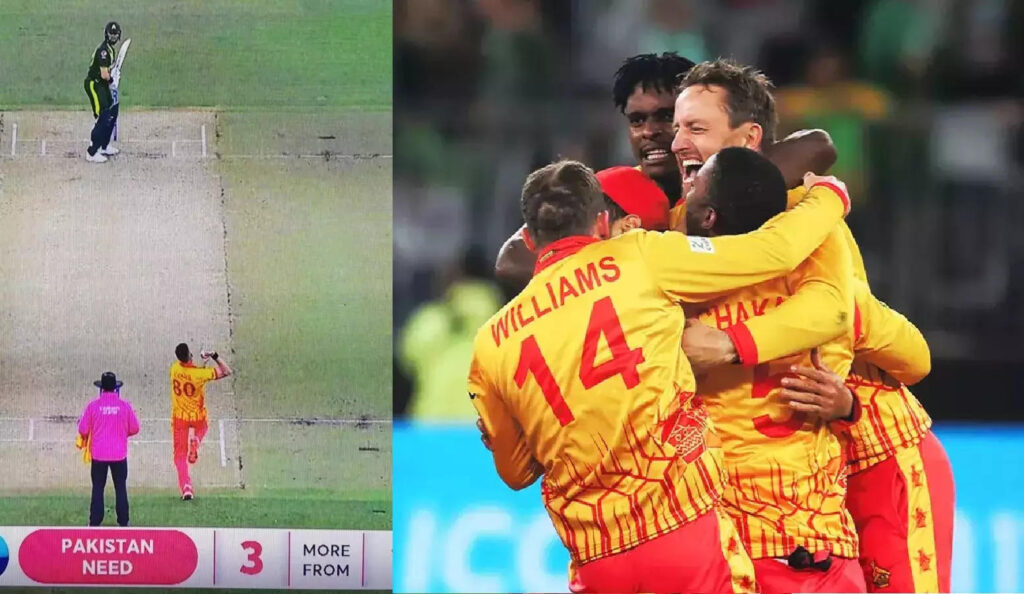 pak vs zim last over, PAK Vs ZIM: અંતિમ 4 બોલમાં 4 રન ના બનાવી શક્યું પાકિસ્તાન, અંતિમ ઓવરમાં ઝિમ્બાબ્વે હાવી થઈ ગયું - pakistan could not score 4 runs in last 4 balls lose against zimbabwe