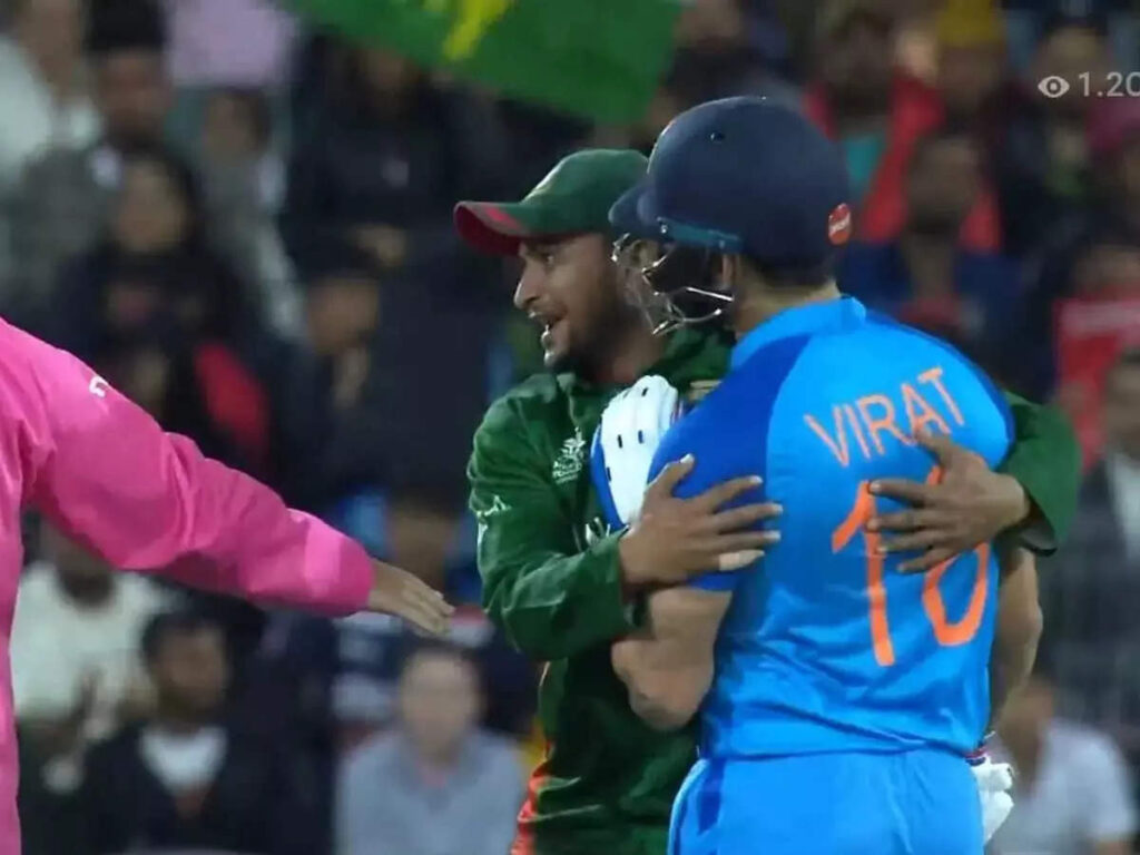 IND vs BAN, INDvsBAN: No-Ball પર બબાલ થતાં-થતાં રહી ગઈ, Virat Kohliએ Shakibને રોક્યો - t20 world cup 2022 ind vs ban virat kohli shakib al hasan no ball controversy
