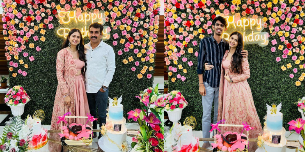 kinjal dave, Kinjal Daveએ પરિવાર સાથે ફાઈવ સ્ટાર હોટેલમાં ઉજવ્યો 24મો બર્થ ડે, ભાવિ પતિએ વરસાવ્યો પ્રેમ - kinjal dave celebrates her 24th birthday with father and brother