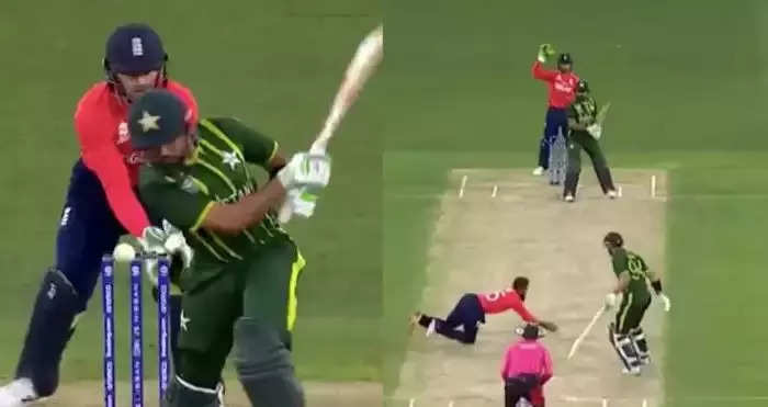 pakistan vs england final, એક 'પાકિસ્તાની'એ જ વગાડ્યું પાકિસ્તાનનું બેન્ડ, ચોથી વખત આદિલનો શિકાર બન્યો બાબર - t20 world cup 2022 pakistan vs england final babar azam caught and bowled by adil rashid fourth time