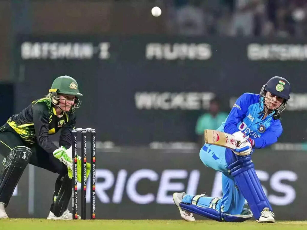 India Defeated Australia Women In Super Over, Ind W vs Aus W T20: સુપર ઓવરમાં ઓસ્ટ્રેલિયા સામે ટીમ ઈન્ડિયાનો રોમાંચક વિજય - ind w vs aus w t20 india defeated australia women in super over smriti mandhana