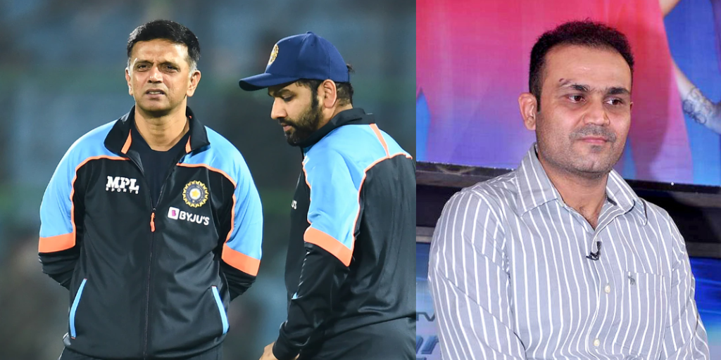 Virender Sehwag, IND vs BAN: 'ક્રિપ્ટો જેવું ભારતનું પર્ફોર્મન્સ...' Virender Sehwagની ટ્વીટથી ઉડી Rohit Sharma અને Rahul Dravidની ઊંઘ! - ind vs ban virender sehwag tweet for team india performance duting bangladesh tour