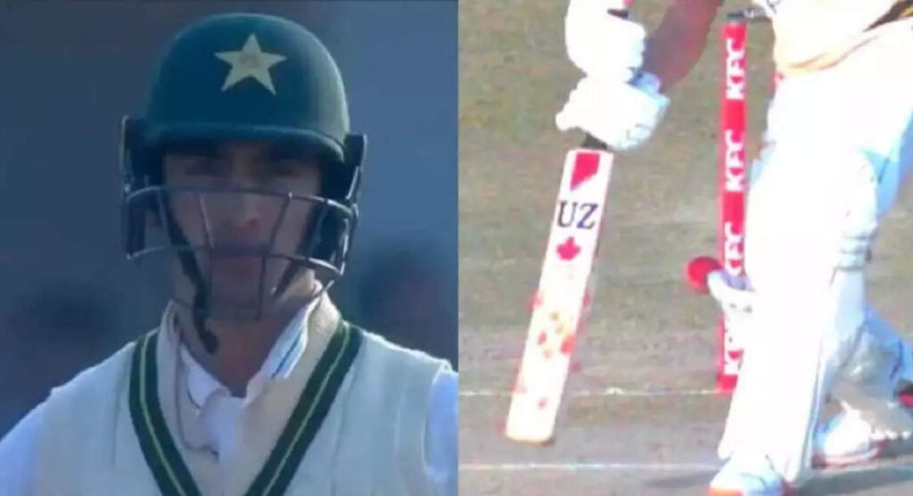 pak vs eng 1st test, PAK vs ENG: નસીબ હોય તો નસીમ શાહ જેવું, આઉટ હોવા છતાં પેવેલિયનમાં પાછું ન ફરવું પડ્યું! - naseem shah was bowled first ball but declared not out due to technical reason