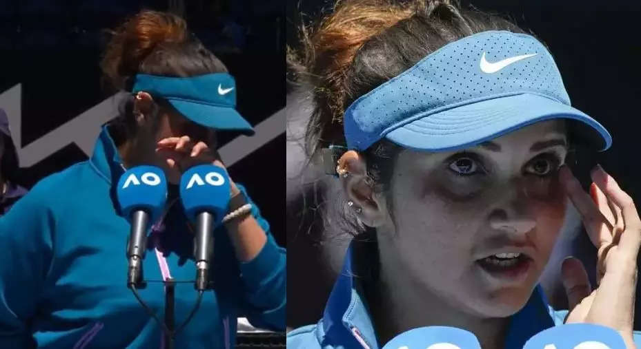 sania mirza, સાનિયા મિર્ઝાની ગ્રાન્ડ સ્લેમ કારકિર્દીનો અંત... મેલબોર્નમાં ફેરવેલ સ્પીચ વખતે રડી પડી - australian open 2023 sania mirza bids emotional farewell to grand slams