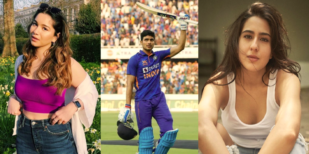 shubman gill, પહેલા સચિન તેંડુલકર અને પછી સૈફ અલી ખાનની દીકરી સાથે અફેરની ચર્ચા, 'ચોકલેટી બોય'ની ઈમેજ ધરાવે છે Shubman Gill - shubman gill name first linked with sara tendulkar and now with sara ali khan