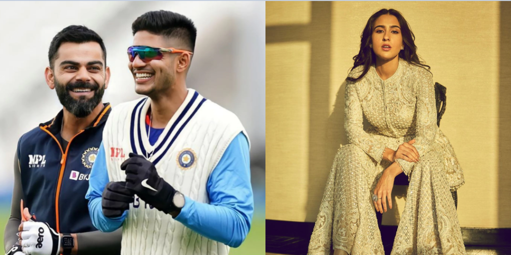 shubman gill, Shubman Gill અને Sara Ali Khan વચ્ચે અફેર ચાલી રહ્યું હોવાનું જાણે છે Virat Kohli? કર્યો ઈશારો! - ind vs nz virat kohli hilarious reaction caught when audience chants sara name in front of shubman gill