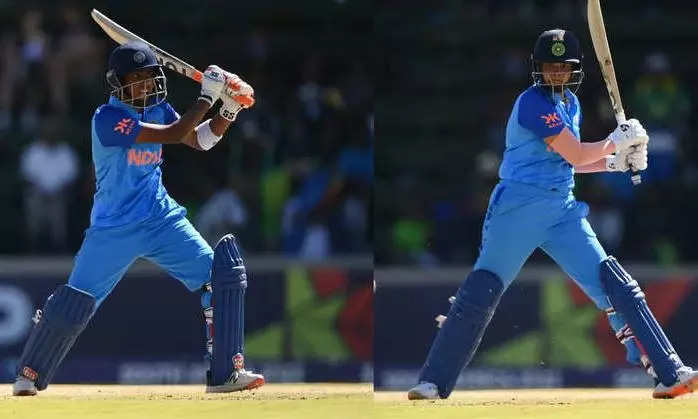 shweta sehrawat, વિમેન્સ U-19 WC: શ્વેતા અને શેફાલીનો ઝંઝાવાત, સાઉથ આફ્રિકા સામે ભારતનો આસાન વિજય - u19 womens world cup shweta sehrawat shafali verma propel india to commanding win over south africa