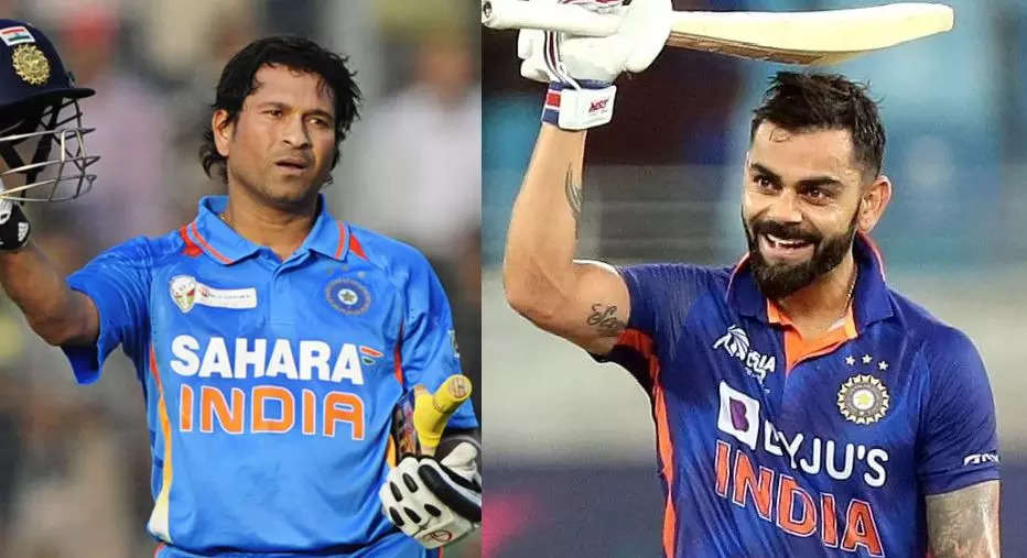 virat kohli vs sachin tendulkar, વન-ડેમાં સચિન વિ. વિરાટઃ કેવી રીતે 'ક્રિકેટના ભગવાન'ના રેકોર્ડ્સ માટે જોખમી બન્યો 'કિંગ' કોહલી - virat kohli vs sachin tendulkar in one day cricket and their records