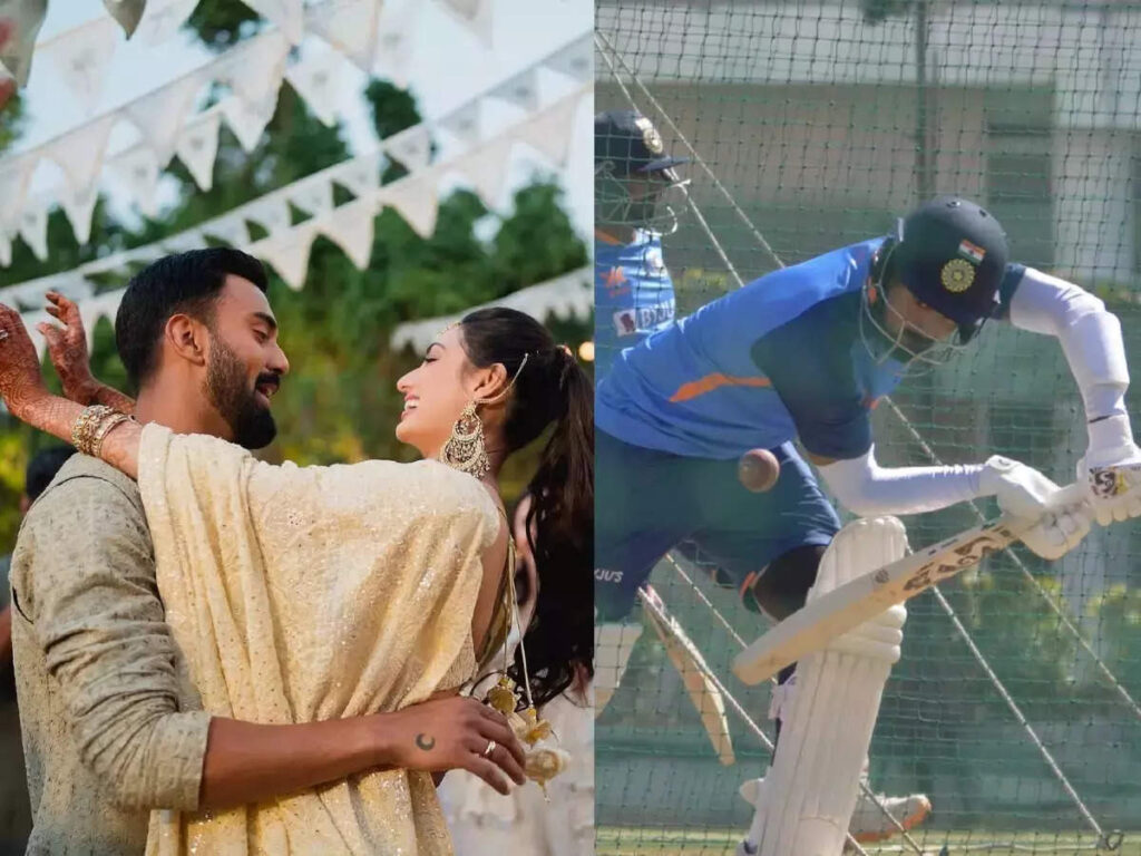 kl rahul athiya shetty, હનીમૂન છોડી KL Rahul કરી રહ્યો છે AUSની બેન્ડ વગાડવાની તૈયારી, નેટમાં પાડી રહ્યો છે પરસેવો - ind vs aus border gavaskar trophy kl rahul returns to national duty and leave his honeymoon