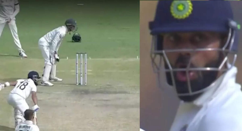 virat kohli double century, Virat Kohli: અડધી પિચ પર બોલાવી કેએસ ભરતે રન લેવાનો કર્યો ઈનકાર, ગુસ્સે થઈ ગયો વિરાટ કોહલી - virat kohli got angry on ks bharat after he refuses to take single