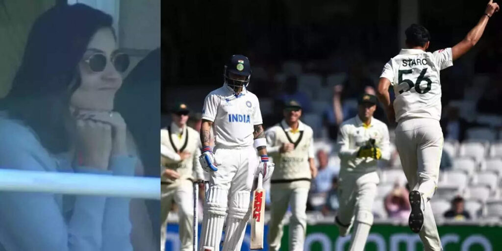 Anushka sharma sad after virat kohli got out, વિરાટ કોહલી OUT થતા અનુષ્કા ઉદાસ થઈ ગઈ, એવું રિએક્શન આપ્યું કે થઈ ચર્ચાઓ - anushka got sad after virat kohli was out