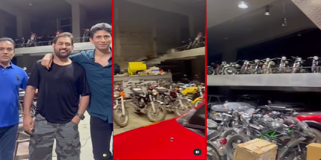 MS ધોનીના રાંચીવાળા ઘરમાં રહેલી કાર અને બાઈક્સની ઝલક જોઈ લોકો ચોંકી ગયા, વેંકટેશ પ્રસાદે શેર કર્યો વીડિયો - venkatesh prasad showed ms dhoni bike and car collection at ranchi house and peoples are amazed to see video