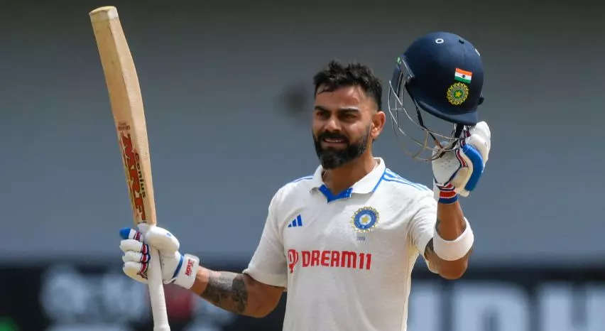 virat kohli test century, વિરાટ કોહલીએ 500મી મેચમાં ફટકારી સદી, સાડા ચાર વર્ષની રાહનો આવ્યો અંત - west indies vs india 2nd test virat kohli scores 29th test century in 500th international match